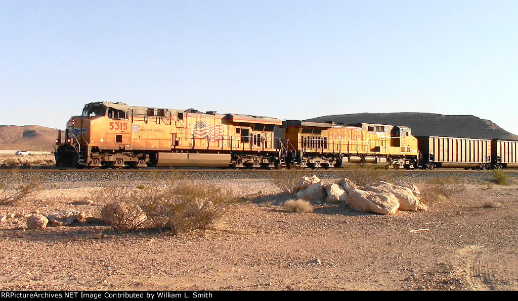 WB Loaded Coal Hooper Frt at Erie NV W-Pshr -4